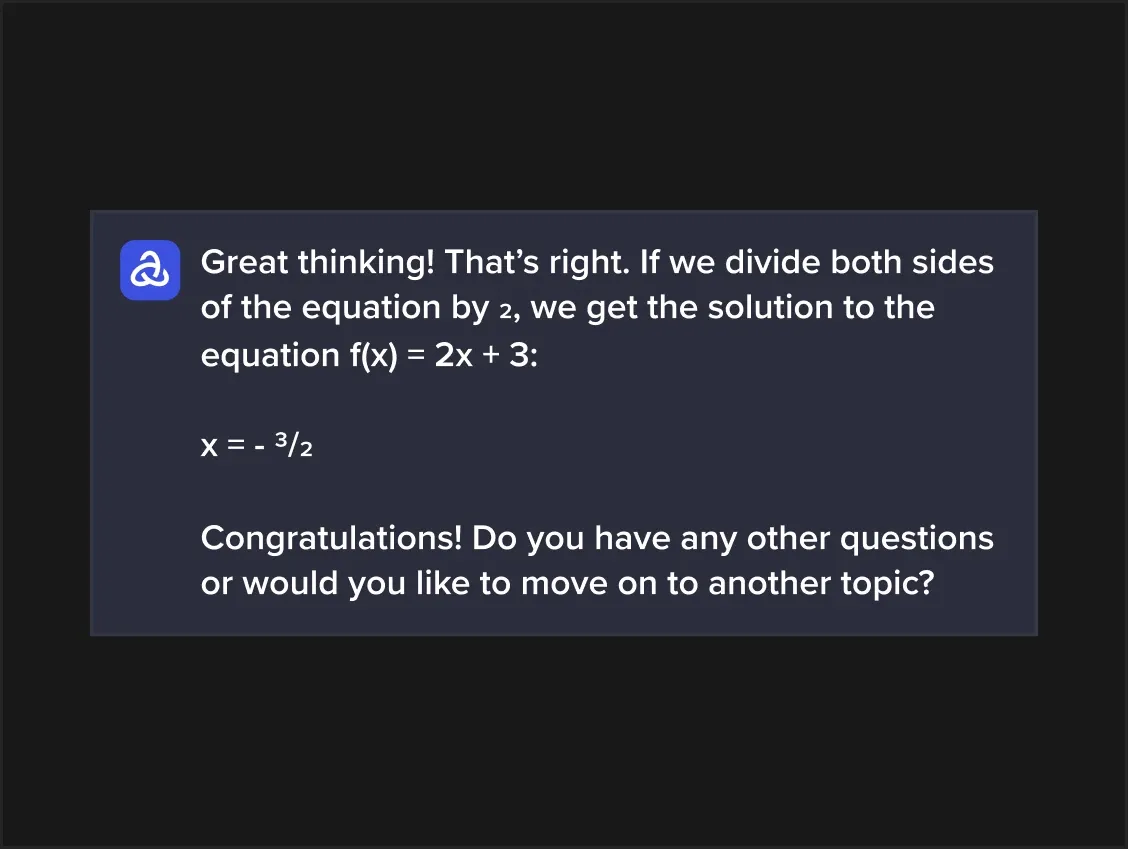 Um aluno a resolver sozinho um exercício de matemática