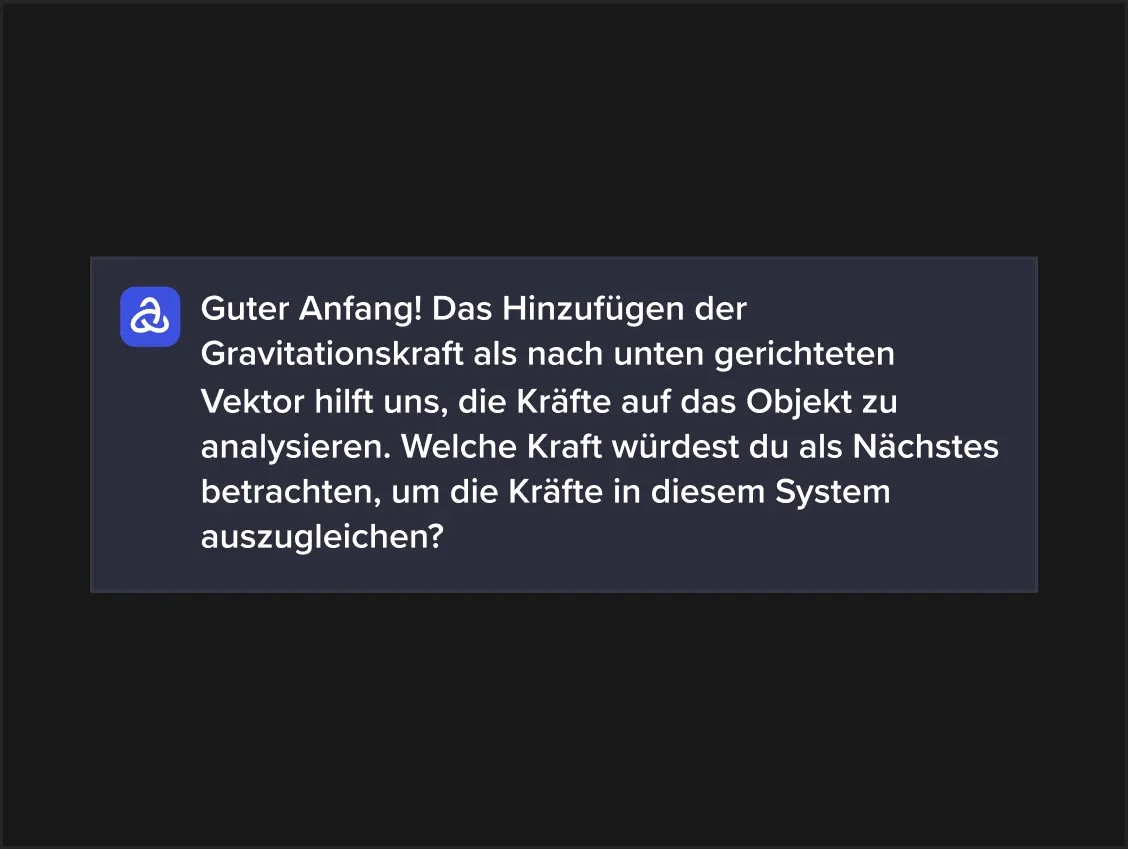 Astra AI erklärt eine Physiklösung Schritt für Schritt